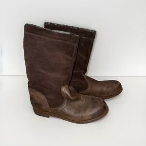 OLUKAI Haleakala Leather & Suede Boots - Women's Size US 8.5 Brown New No Box